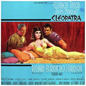 Burton Prints: CLEOPATRA, Rex Harrison, Elizabeth Taylor