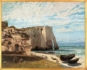 Coastline Prints: The Cliff at Etretat after the Storm