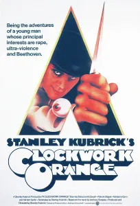 A CLOCKWORK ORANGE, poster art, Malcolm McDowell, 1971