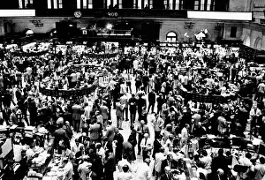 Financial Prints: Closing time on the trading floor of the New York Stock Exchange on March 11, 1976