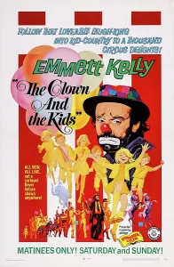 Clown Prints: THE CLOWN AND THE KIDS, US poster art, Emmett Kelly, 1967