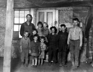 Images Dated 10th April 2007: Coal mining family, circa. 1920s. CSU Archives/Everett Collection