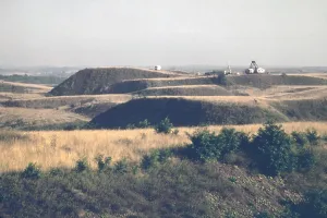 Mining Prints: Coal strip mined land in Athens County Ohio. July 1974