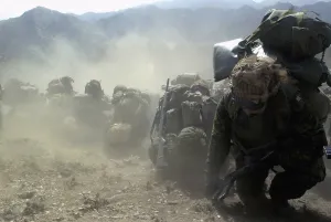 Multi National Prints: Coalition soldiers from U.S