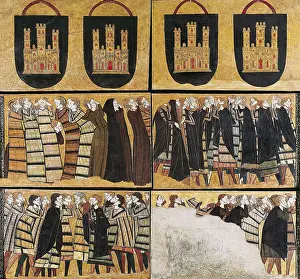 Burgos Prints: Coats of Arms and Mourners from the Tomb of Sancho Siz de Carrillo