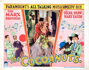 Chico Prints: THE COCOANUTS, lobbycard, The Marx Brothers - border: from left: Zeppo Marx