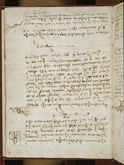 Note Prints: Codex on the Flight of Birds, by Leonardo da Vinci