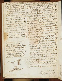 Note Prints: Codex on the Flight of Birds, by Leonardo da Vinci