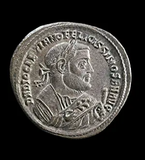 Coin Prints: Coin with the effigy of the Emperor Diocletian (3rd c)