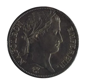 Corset Prints: Coin with portrait of Napoleon