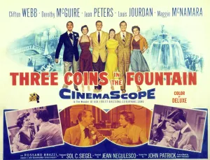 Fountain Prints: THREE COINS IN THE FOUNTAIN, Clifton Webb