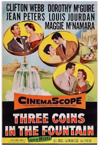 Couples Prints: THREE COINS IN THE FOUNTAIN, US poster art