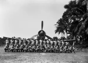 Flyers Prints: Col. Gregory Boyington's Black Sheep Squadron on Espiritu Santo