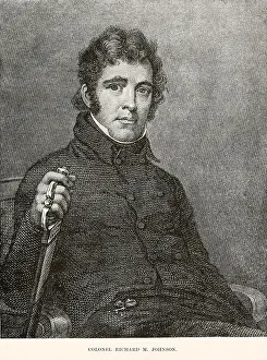 Young Adults Prints: Col. Richard Mentor Johnson, was the assumed killer of Tecumseh at the Battle of the Thames
