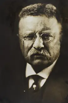 Overcoat Prints: Col. Theodore Roosevelt seated in a carriage
