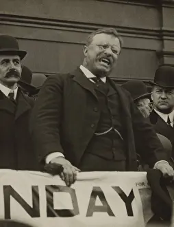 Testifying Prints: Col. Theodore Roosevelt, testifying in court at Marquette