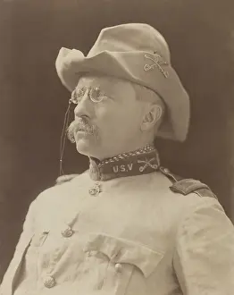 Epaulets Prints: Col. Theodore Roosevelt in uniform of 1st United States Volunteer Cavalry