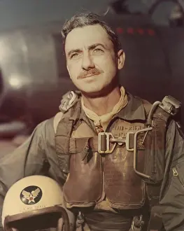 Flight Suit Prints: Col. Vermont Garrison achieved ACE status during World War II
