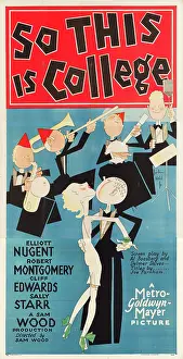 Musicians Prints: SO THIS IS COLLEGE, poster art, 1929