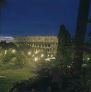 Nocturnal Scene Prints: Colosseum, Roman Architecture, 70 - 80 A