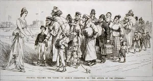 Bundles Prints: Columbia welcomes the Jewish victims of German persecution to the asylum of the oppressed