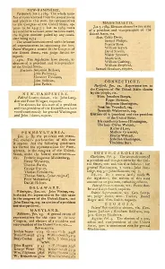 Speeches Prints: COLUMBIAN MAGAZINE reporting of the election of George Washington in 1789