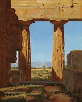 Close View Prints: COLUMNS OF THE TEMPLE OF NEPTURE AT PAESTUM