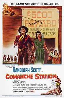 Gates Prints: COMANCHE STATION, clockwise from top left: Randolph Scott