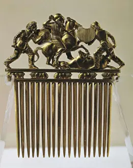 Ukraine Prints: Comb with a Scythians in Battle