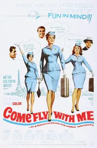 Hugh Prints: COME FLY WITH ME, US poster, from left: Hugh O'Brian