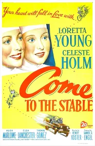 Jeep Prints: COME TO THE STABLE, US poster, from left: Loretta Young