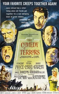 Jameson Prints: THE COMEDY OF TERRORS, clockwise from mid-left: Joe E