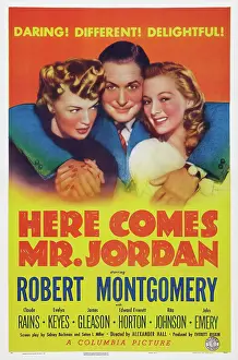 Arms Around Shoulders Prints: HERE COMES MR. JORDAN, US poster art