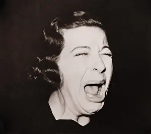 Actresses Prints: Comic actress Fanny Brice performed in a very popular radio comedy series