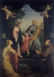 Santa Prints: Coming Home from the Flight to Egypt with the Saints Catherine and Francis