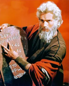 Moses Prints: THE TEN COMMANDMENTS, Charlton Heston, 1956