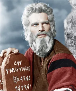 Gray Hair Prints: THE TEN COMMANDMENTS, Charlton Heston, 1956