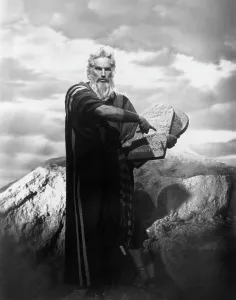 Tablet Prints: THE TEN COMMANDMENTS, Charlton Heston, 1956