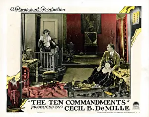 Morrauc 1imgs Prints: THE TEN COMMANDMENTS, lobbycard, from left: Leatrice Joy, Nita Naldi, Rod La Rocque, 1923