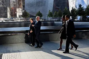 Lcgr1506 Prints: Commemoration ceremony at the National September 11 Memorial in New York City