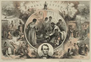 Images Dated 27th January 2009: Commemoration of the emancipation of Southern slaves and the end of the Civil War