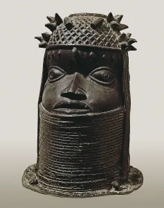 19th C Prints: Commemorative head of a royal ancestor Oba