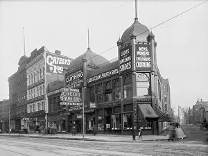 Walking Prints: Commercial street in Detroit, MI
