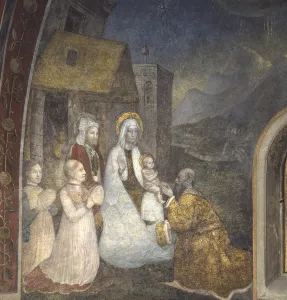 Magi Prints: Committents as Magi adoring the Child