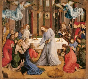 Duke Prints: Communion of the Apostles, by Joost Van Wassenhove known as Giusto di Gand