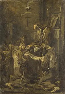 Monochrome Prints: Communion of the Capuchins (Comunione di frati cappuccini)