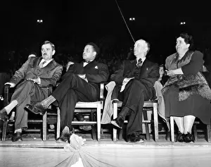 Rallies Prints: US Communist leaders at a Madison Square Garden pre-election rally