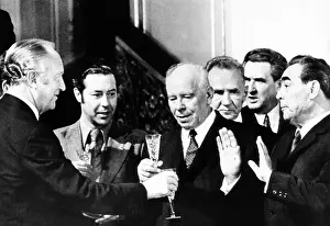 Leonid Prints: Communist Party General Secretary Leonid Brezhnev (right)
