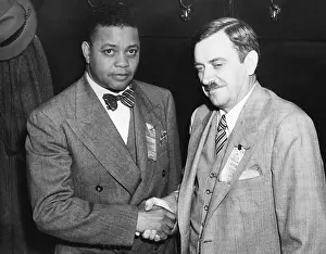 Earl Prints: Communist Party of USA 1940 nominees, Earl Browder (right) and James W. Ford