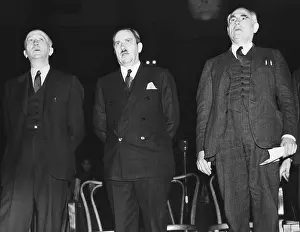 Earl Prints: Communist Party of USA leadership in 1940: L-R: Benjamin Foster